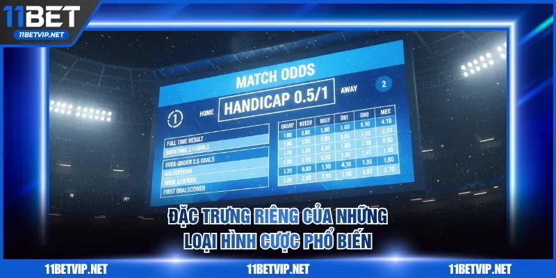 Đặc trưng riêng của những loại hình cược phổ biến